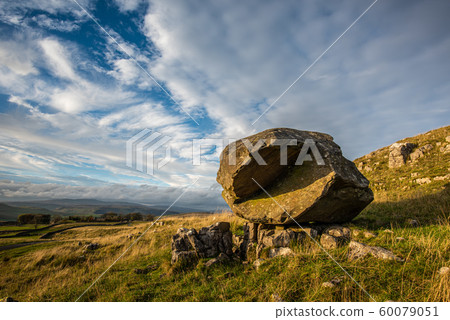 The erratic called Samsons Toe in Yorkshire England 60079051