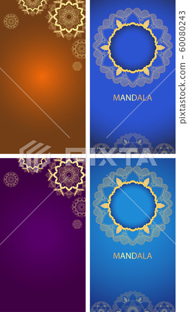 Background template with mandala designs 60080243