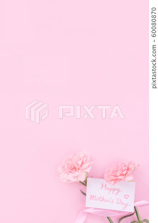 母親節Yasuno Kaoru鮮花康乃馨頂視圖母親節 60080870