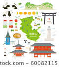 Wakayama Prefecture special product sightseeing illustration set 60082115