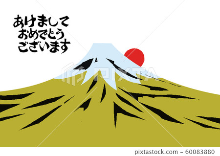 New Year's card material Mt. Fuji Material used all year 60083880