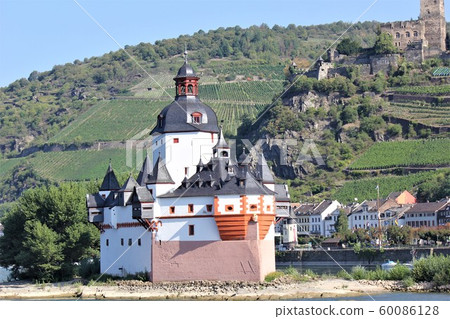 Palatinate Castle. Cruise on the Rhine in Germany. Palatinate Castle. Cruise on the Rhine in Germany. 60086128