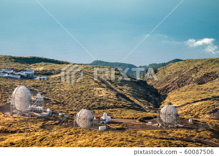 View Of Observatories From Top Of Roque De Los Muchachos, La Palma 60087506