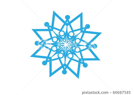 snowflake isolated on white background 60087585