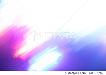 Blurred white-pink-purple-turquoise background of bright neon lights of trendy colors. Abstract luminous background. Photographic effect of long exposure. Blurred white-pink-purple-turquoise background of bright neon lights of trendy colors. Abstract luminous background. Photographic effect of long exposure. 60087782