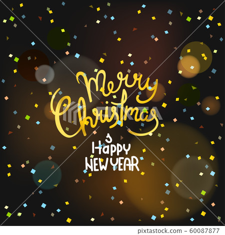 Merry christmas and happy new year luxury golden - Stock Illustration ...