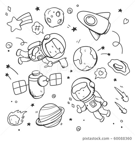 Space elements Vector illustration. Drawing design concept Space elements Vector illustration. Drawing design concept 60088360