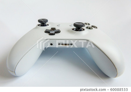 White joystick gamepad, game console isolated on White joystick gamepad, game console isolated on 60088533