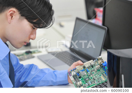 Engineer 1 confirming board and materials Engineer 1 confirming board and materials 60090100