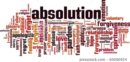 Absolution word cloud 60090954
