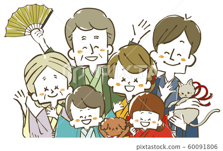 三代和服微笑家族 三代和服微笑家族 60091806