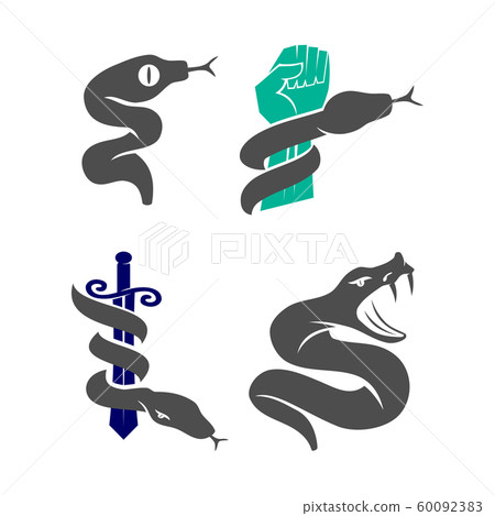 Snake Hand Sword logo template design Vector Snake Hand Sword logo template design Vector 60092383