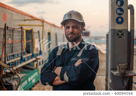Marine Deck Officer or Chief mate on deck of offshore vessel or ship 60094584