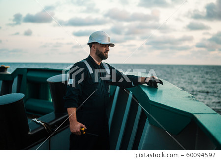 Marine Deck Officer or Chief mate on deck of offshore vessel or ship Marine Deck Officer or Chief mate on deck of offshore vessel or ship 60094592