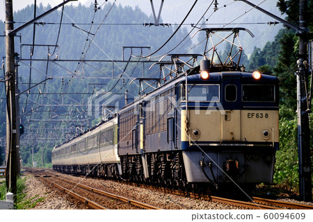 1996 EF638 and 489 series L limited express asama going on Usui Pass 60094609
