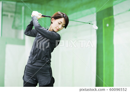 Golf golf school fitness gym woman Golf golf school fitness gym woman 60096552