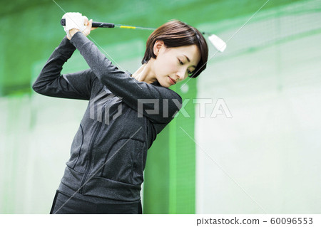 Golf golf school fitness gym woman 60096553