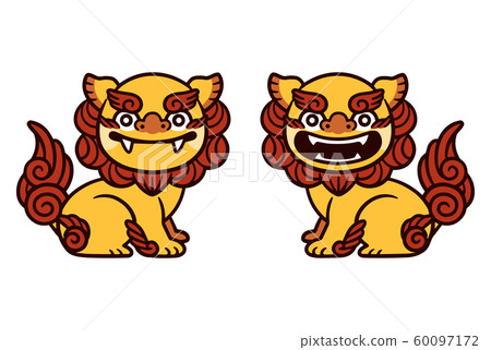 沖繩shisa變形矢量 60097172