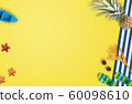 Summer vacation accessories with tropical palm 60098610