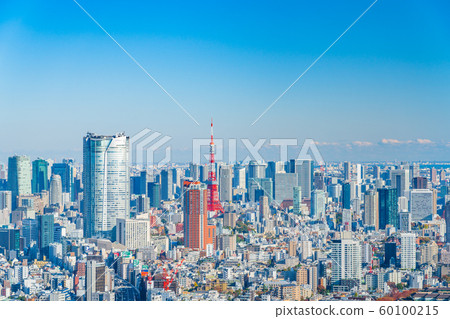 View of Tokyo City View from Roppongi and Tokyo Tower from Shibuya 60100215