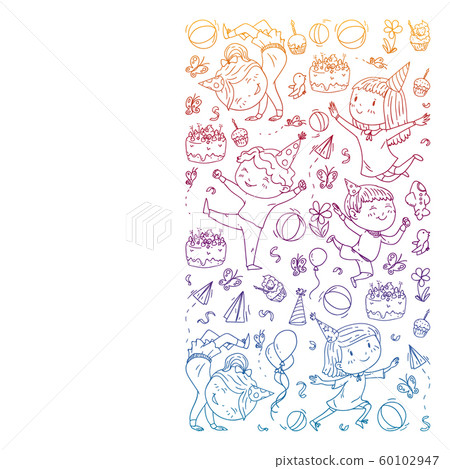 cleaning services company vector monochrome pattern on white background, drawing gradient, notebooks lined 60102947