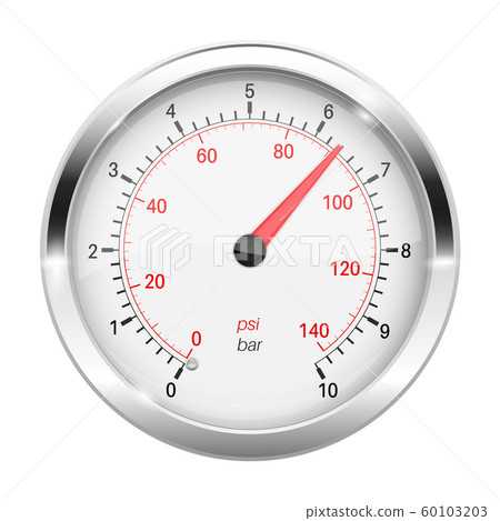 Manometer. 3d vector illustration 60103203