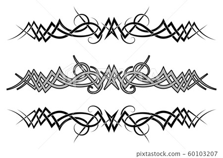 Celtic decorations. Old vintage elements Celtic decorations. Old vintage elements 60103207