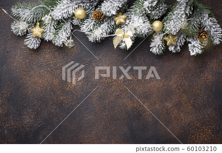 Christmas background with golden decor Christmas background with golden decor 60103210