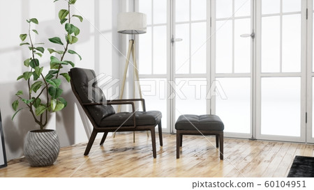 Modern design living room interior with beautiful view . 3D rendering Modern design living room interior with beautiful view . 3D rendering 60104951