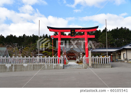 拍攝深秋的北海道函館市北海道東照宮地區 60105541