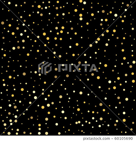 Vector illustration. Christmas dots background vector, flying gold sparkles confetti. Vector illustration. Christmas dots background vector, flying gold sparkles confetti. 60105690