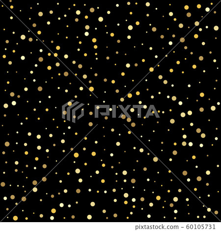 Vector illustration. Confetti cover from gold dots. Vector illustration. Confetti cover from gold dots. 60105731