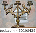 Old vintage candelabrum without candles  60108429