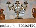 Old vintage candelabrum without candles  60108430