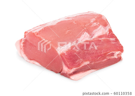 Raw pork meat isolated on white background Raw pork meat isolated on white background 60110358