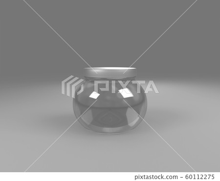 glass Jar on sphere front view 60112275