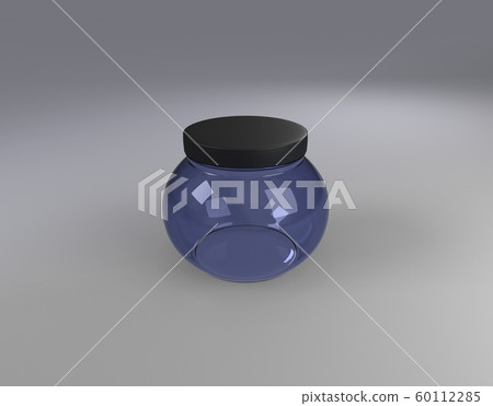 skin care product with blue glass cosmetic jar skin care product with blue glass cosmetic jar 60112285
