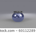 skin care product with blue acrylic cosmetic jar 60112289