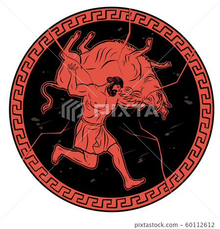 Erymanthian Boar. 12 Labours of Hercules Heracles 60112612