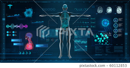 MRT and body scan in HUD style design MRT and body scan in HUD style design 60112853