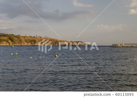 Early in the Morning on the beach in Chernomorets 60113093