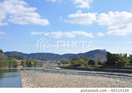 Japan's only cobblestone dam, Yamada dam (Asakura City, Fukuoka Prefecture) Japan's only cobblestone dam, Yamada dam (Asakura City, Fukuoka Prefecture) 60114100