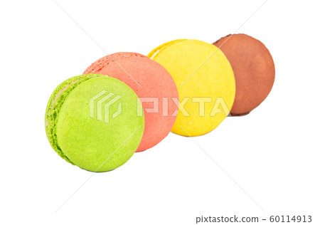 Four multicolored macaroons 60114913