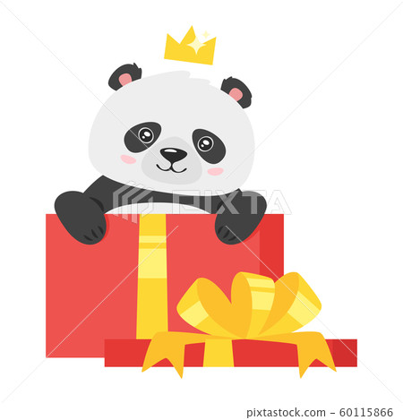Cute panda with christmas packages Cute panda with christmas packages 60115866