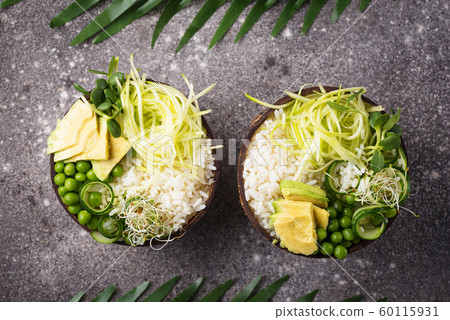 Vegan buddha bowl with vegetables Vegan buddha bowl with vegetables 60115931