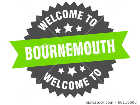 Bournemouth sign. welcome to Bournemouth green Bournemouth sign. welcome to Bournemouth green 60118606