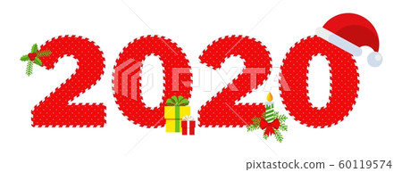 2020 Happy New Year logo text design. 2020 Happy New Year logo text design. 60119574