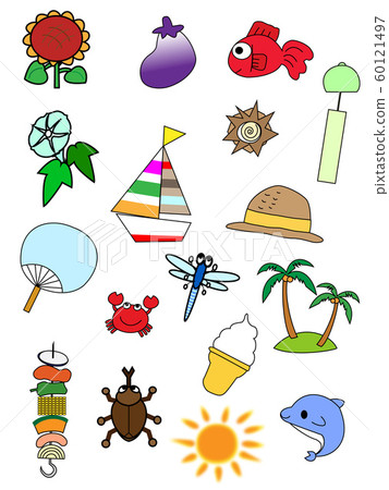 Summer icons set Summer icons set 60121497