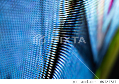 CloseUp LED blurred screen. LED soft focus 60121781