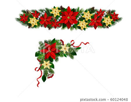 Vector Christmas Fir Decoration isolated Vector Christmas Fir Decoration isolated 60124048